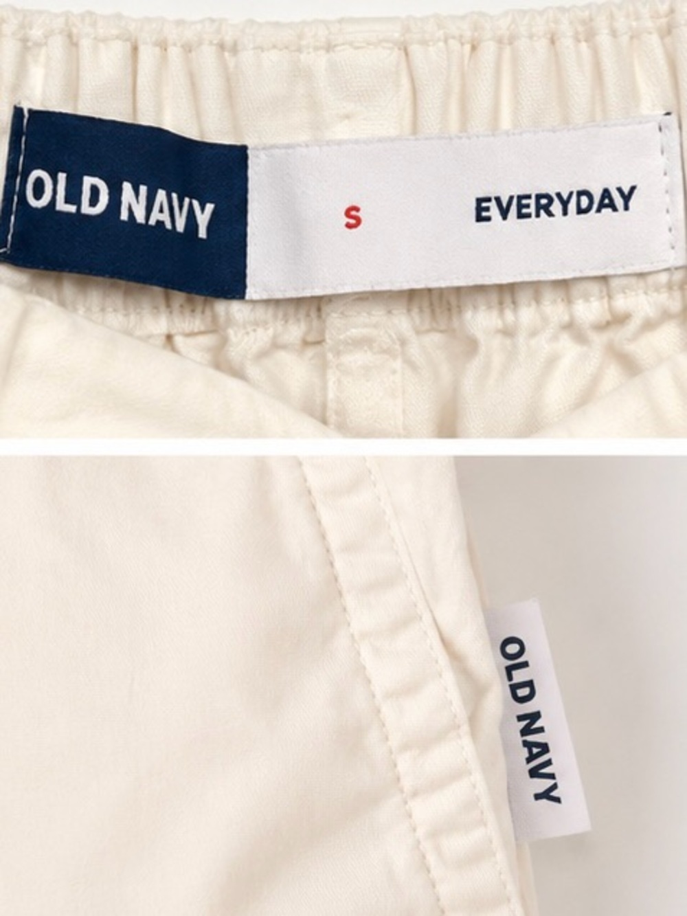 Old Navy Everyday Bermuda Shorts | Size Small | Ivory/Cream | NWT - Picture 2 of 6